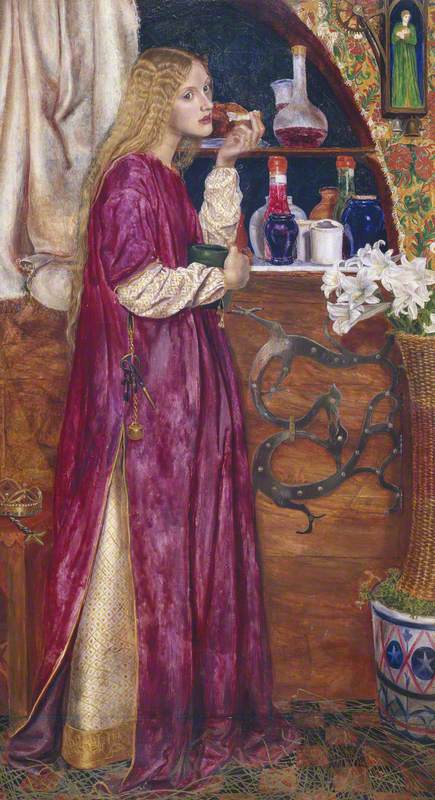 Prinsep, Valentine Cameron, 1838-1904; The Queen was in the Parlour, Eating Bread and Honey